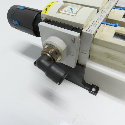 Festo MS6-LFR-1/2-D7-C-R-V-AS Pneumatic Filter Regulator Valve Assembly 12 Bar