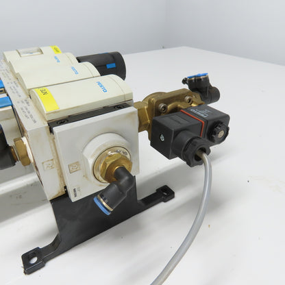 Festo MS6-LFR-1/2-D7-C-R-V-AS Pneumatic Filter Regulator Valve Assembly 12 Bar