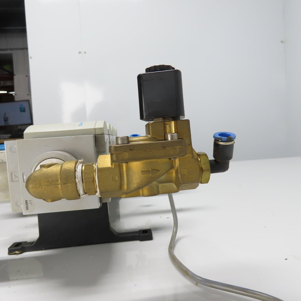 Festo MS6-LFR-1/2-D7-C-R-V-AS Pneumatic Filter Regulator Valve Assembly 12 Bar