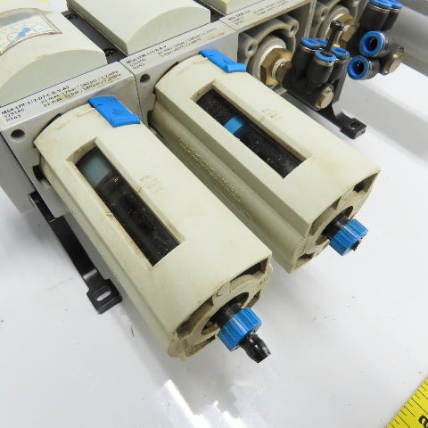 Festo MS6-LFR-1/2-D7-C-R-V-AS Pneumatic Filter Regulator Valve Assembly 12 Bar