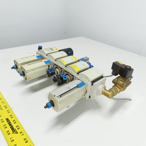 Festo MS6-LFR-1/2-D7-C-R-V-AS Pneumatic Filter Regulator Valve Assembly 12 Bar