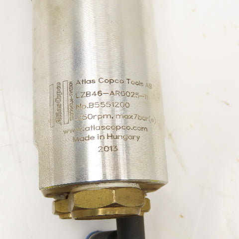 Atlas Copco LZB46-AR0025-11 Rotary Vane Air Motor 250RPM