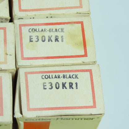 Cutler Hammer E30KR1 Black Collar For E30 Push Button Switches New Lot Of 14