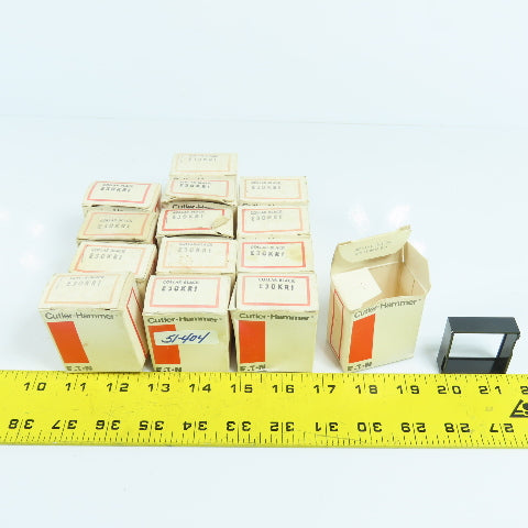 Cutler Hammer E30KR1 Black Collar For E30 Push Button Switches New Lot Of 14