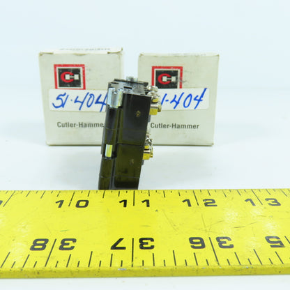 Cutler Hammer E30KLA3 E30 Auxiliary Contact Block 1 N.O 1 N.C NEW Lot Of 2