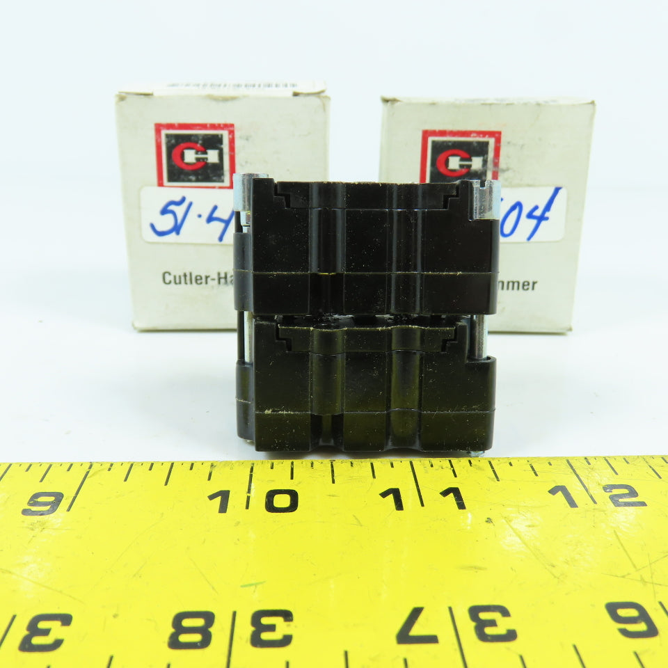 Cutler Hammer E30KLA3 E30 Auxiliary Contact Block 1 N.O 1 N.C NEW Lot Of 2