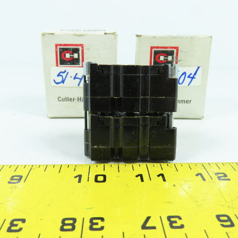 Cutler Hammer E30KLA3 E30 Auxiliary Contact Block 1 N.O 1 N.C NEW Lot Of 2