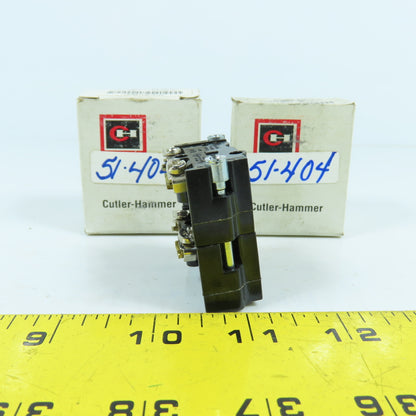 Cutler Hammer E30KLA3 E30 Auxiliary Contact Block 1 N.O 1 N.C NEW Lot Of 2