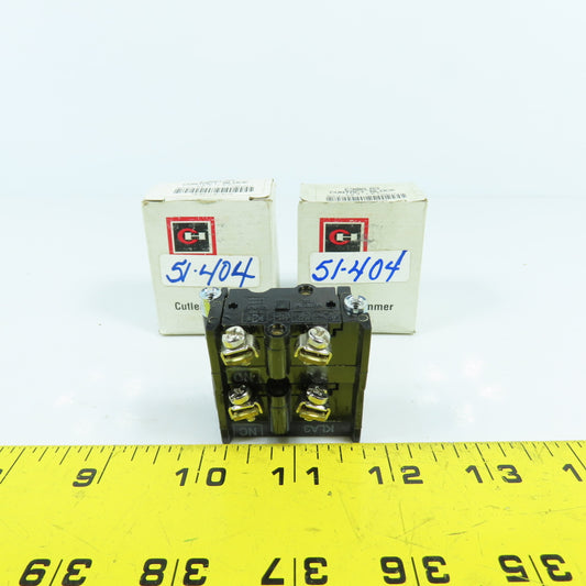 Cutler Hammer E30KLA3 E30 Auxiliary Contact Block 1 N.O 1 N.C NEW Lot Of 2
