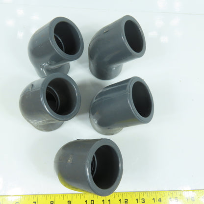 Colonial 1-1/2" Socket 45° Degree SCH 80 PVC Elbow Lot Of 5