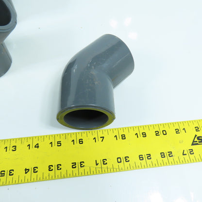 Colonial 1-1/2" Socket 45° Degree SCH 80 PVC Elbow Lot Of 5