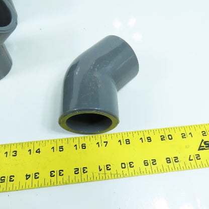 Colonial 1-1/2" Socket 45° Degree SCH 80 PVC Elbow Lot Of 5