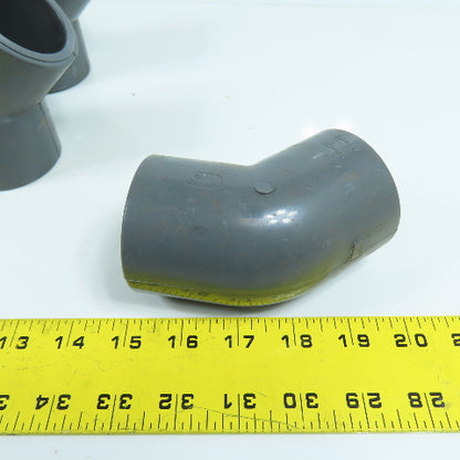 Colonial 1-1/2" Socket 45° Degree SCH 80 PVC Elbow Lot Of 5