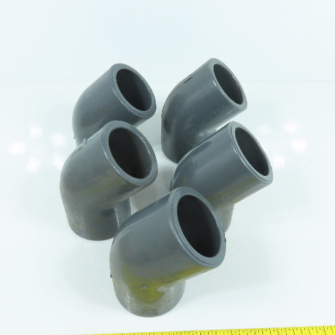 Colonial 1-1/2" Socket 45° Degree SCH 80 PVC Elbow Lot Of 5