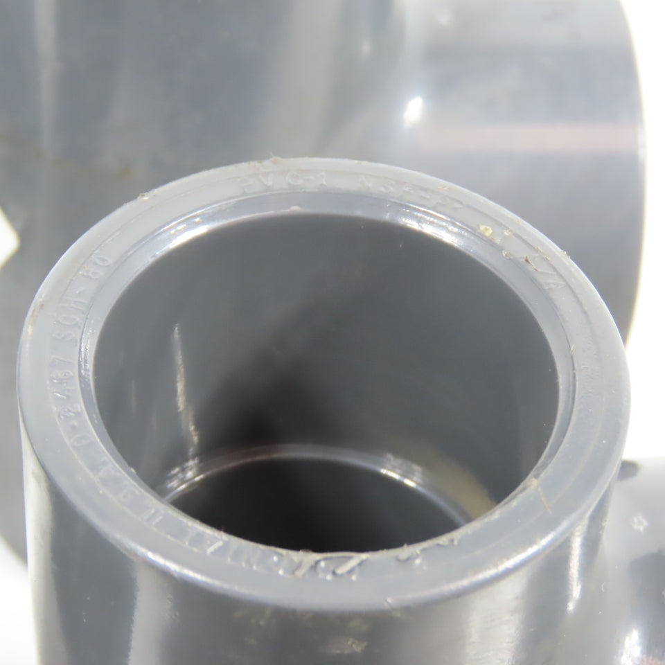 Colonial 1-1/4" x 1-1/4" x 1-1/4" Socket SCH 80 PVC Tee Lot Of 6