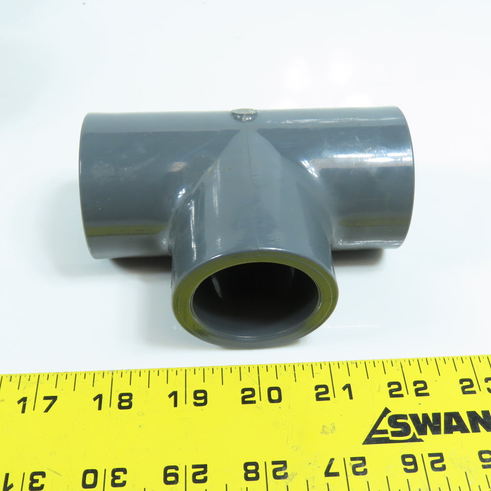 Colonial 1-1/4" x 1-1/4" x 1-1/4" Socket SCH 80 PVC Tee Lot Of 6