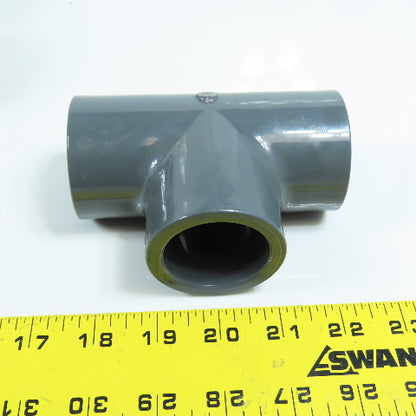 Colonial 1-1/4" x 1-1/4" x 1-1/4" Socket SCH 80 PVC Tee Lot Of 6