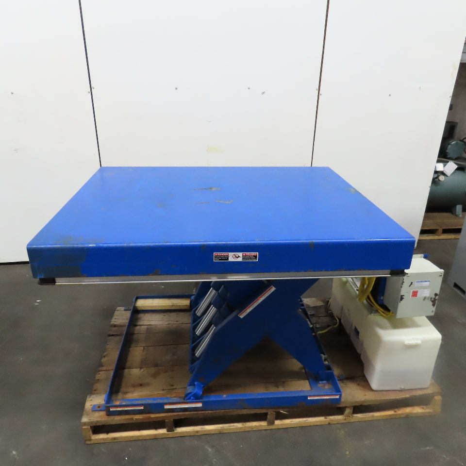 Vestil EHLT-4860-12-43 6 Ton Hydraulic Scissor Lift Table 460V 3Ph 10"-43" Lift
