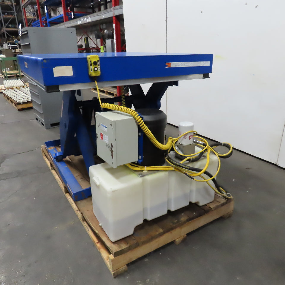 Vestil EHLT-4860-12-43 6 Ton Hydraulic Scissor Lift Table 460V 3Ph 10"-43" Lift