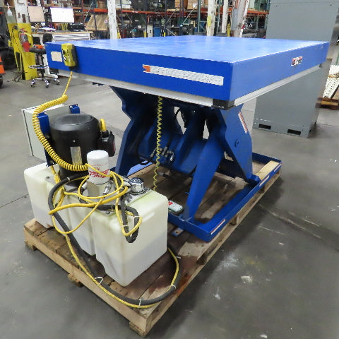 Vestil EHLT-4860-12-43 6 Ton Hydraulic Scissor Lift Table 460V 3Ph 10"-43" Lift