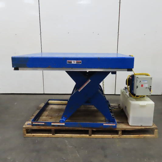 Vestil EHLT-4860-12-43 6 Ton Hydraulic Scissor Lift Table 460V 3Ph 10"-43" Lift