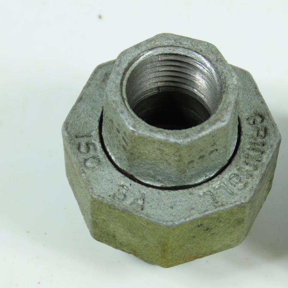 Grinnell 1/2" x 1/2" Galvanized Iron Pipe Union Lot Of 3