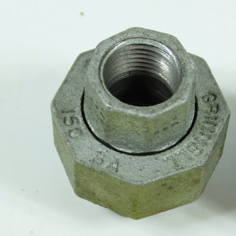Grinnell 1/2" x 1/2" Galvanized Iron Pipe Union Lot Of 3