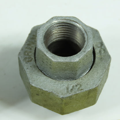 Grinnell 1/2" x 1/2" Galvanized Iron Pipe Union Lot Of 3