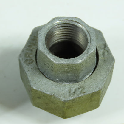Grinnell 1/2" x 1/2" Galvanized Iron Pipe Union Lot Of 3