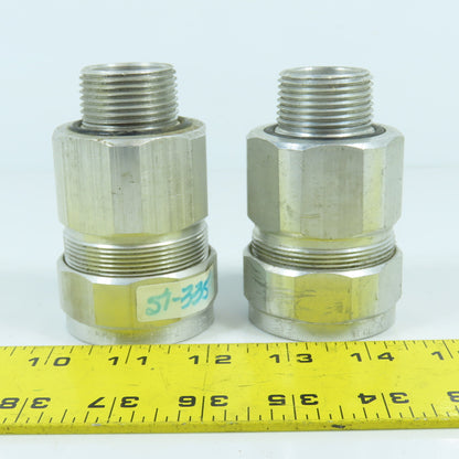 Emerson JMC100138 1" Metal Cable Connector Type 4 Lot Of 2