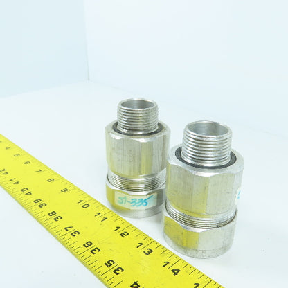 Emerson JMC100138 1" Metal Cable Connector Type 4 Lot Of 2