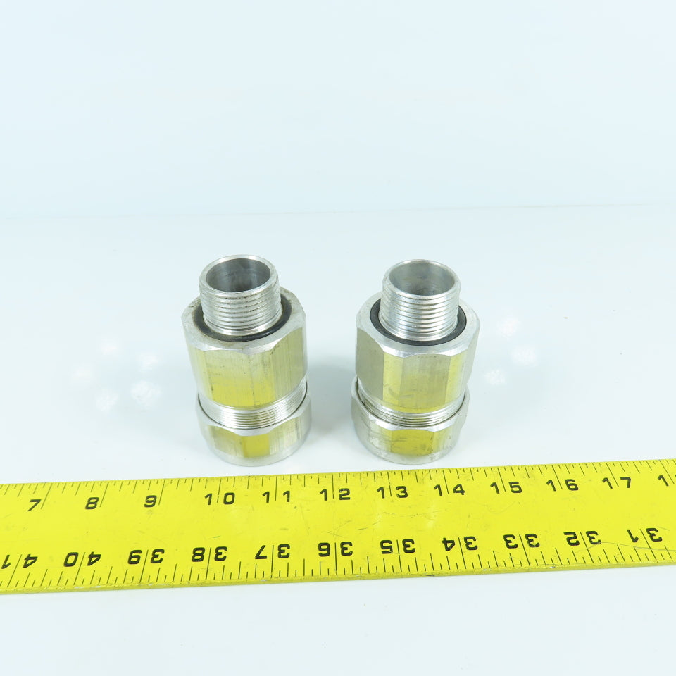 Emerson JMC100138 1" Metal Cable Connector Type 4 Lot Of 2