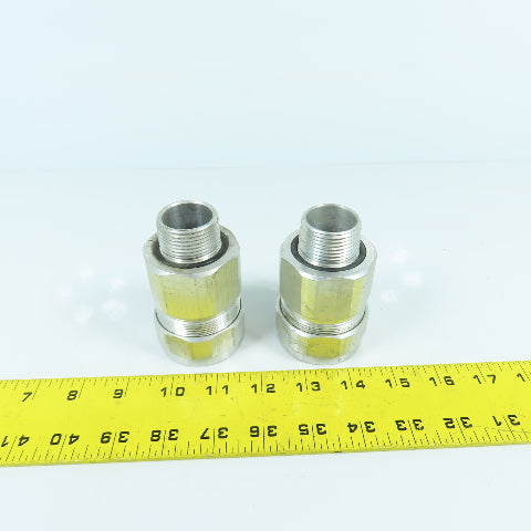 Emerson JMC100138 1" Metal Cable Connector Type 4 Lot Of 2