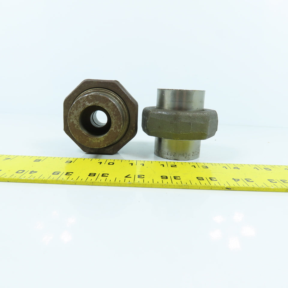 Penn A182-F22 203015/P 3/4" Steel Union 05W Lot Of 2