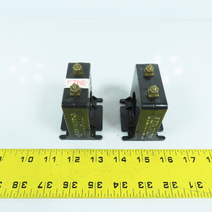 Instrument 2SFT-750 Ratio 75:5 Current Transformer 50-400HZ 600V Lot Of 2