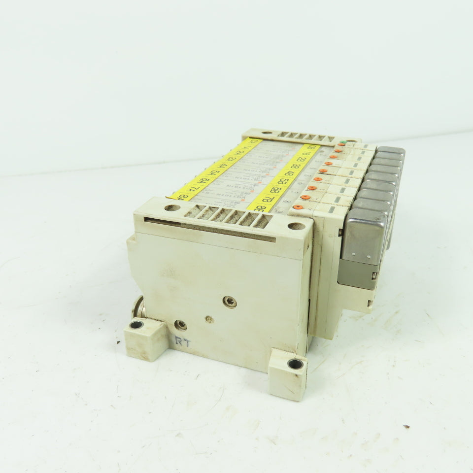 SMC 9-Slot Pneumatic Valve Manifold Bank (8)VQ1101N-51 (1)VQ1201N-51 0.7MPA 24VD