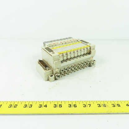 SMC 9-Slot Pneumatic Valve Manifold Bank (8)VQ1101N-51 (1)VQ1201N-51 0.7MPA 24VD