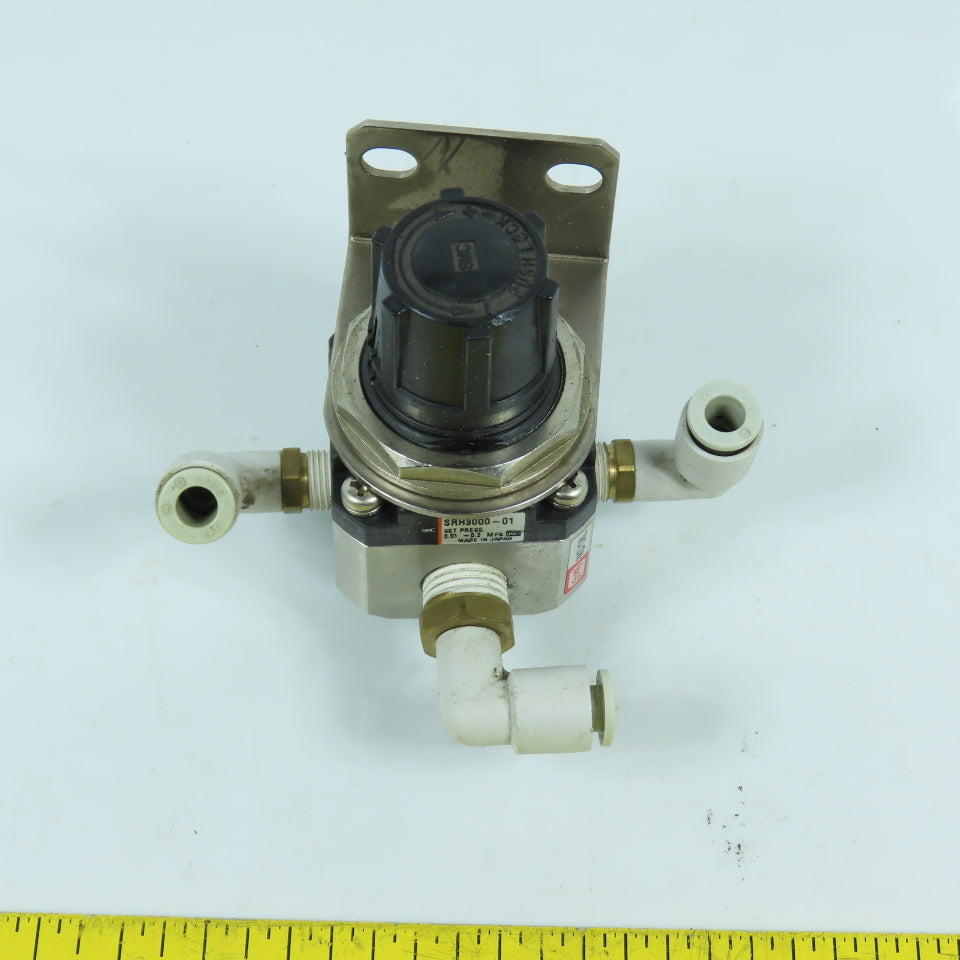 SMC SRH3000-01 Compressed Air Regulator Valve 0.01-0.2MPa 6mm Push Connect