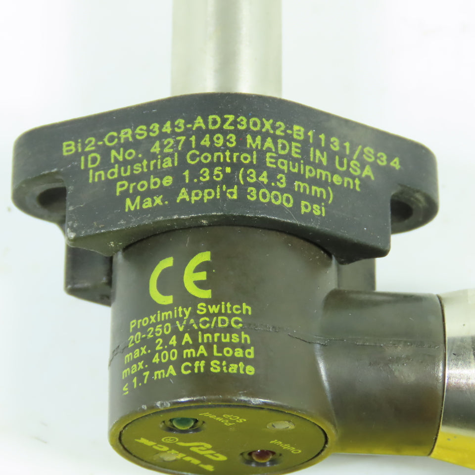 Turck Bi2-CRS343-ADZ30X2-B1131/S34 4271493 Proximity Switch 20-250V AC/DC