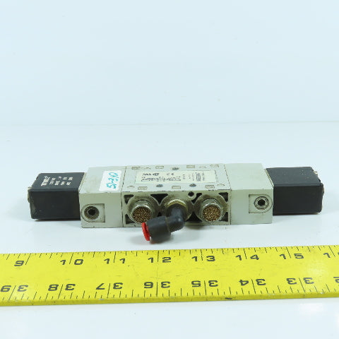 Numatics L22BB652B000061 5/3 Double Solenoid Valve 145PSIG 24VDC Coil 1/4"