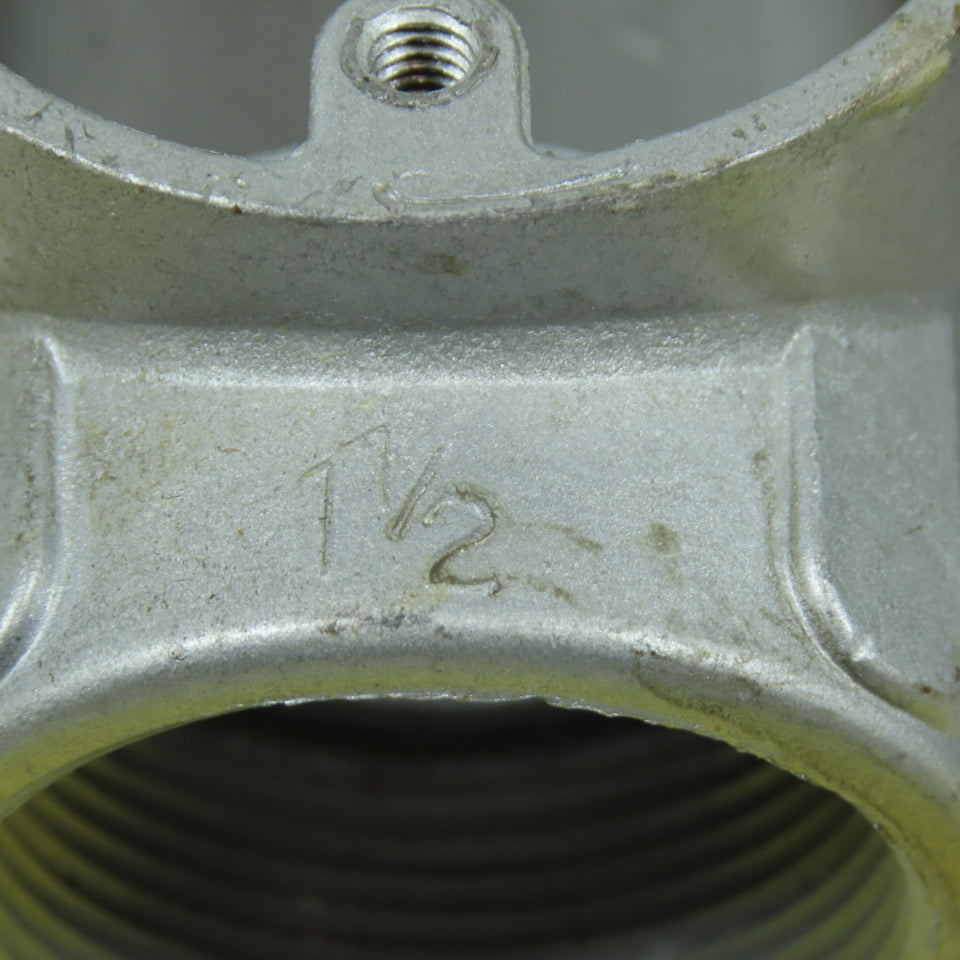 O-Z Gedney T-150A Conduit Outlet Aluminum Body Tee 1-1/2" (No Cover) Lot Of 2