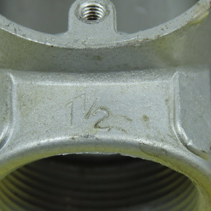 O-Z Gedney T-150A Conduit Outlet Aluminum Body Tee 1-1/2" (No Cover) Lot Of 2