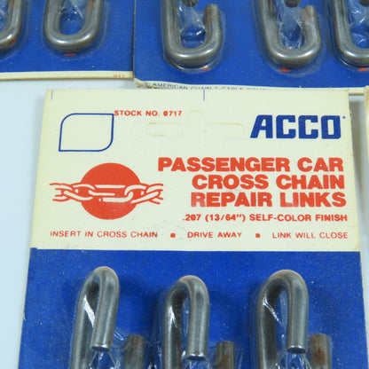 Acco 0717 13/64" Passenger Car Cross Tire Chain Repair Link Lot of 18 Packs of 6
