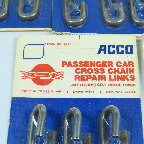 Acco 0717 13/64" Passenger Car Cross Tire Chain Repair Link Lot of 18 Packs of 6