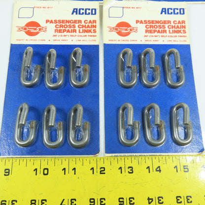 Acco 0717 13/64" Passenger Car Cross Tire Chain Repair Link Lot of 18 Packs of 6