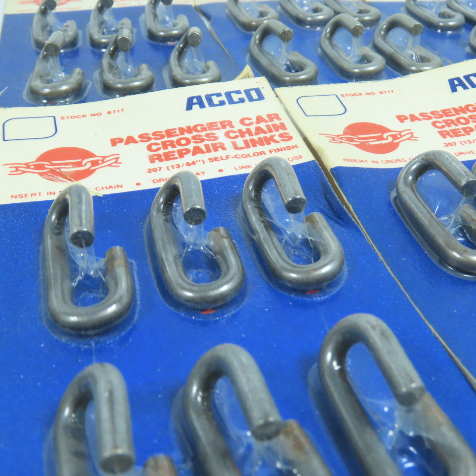 Acco 0717 13/64" Passenger Car Cross Tire Chain Repair Link Lot of 18 Packs of 6