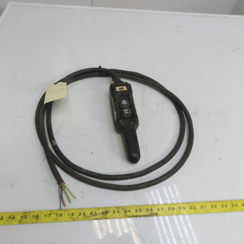 CM Hoist Pendant Station Control Wand W/10' Cord 3 Wire W/Ground