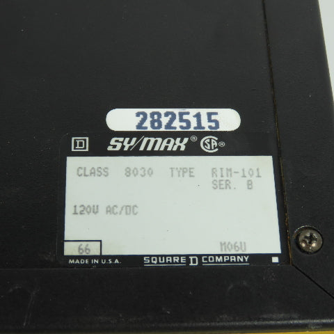 Square D RIM-101 Sy/Max Class 8030 120 VAC/DC Input Module Ser B