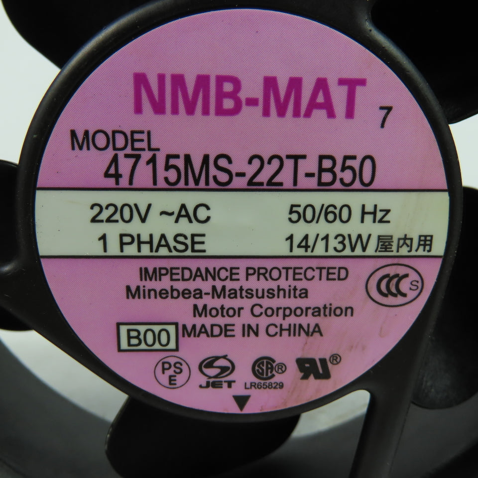 NMS 4715MS-22T-B50 Minebea Industrial Cabinet Cooling Fan 220V 1Ph Lot Of 4