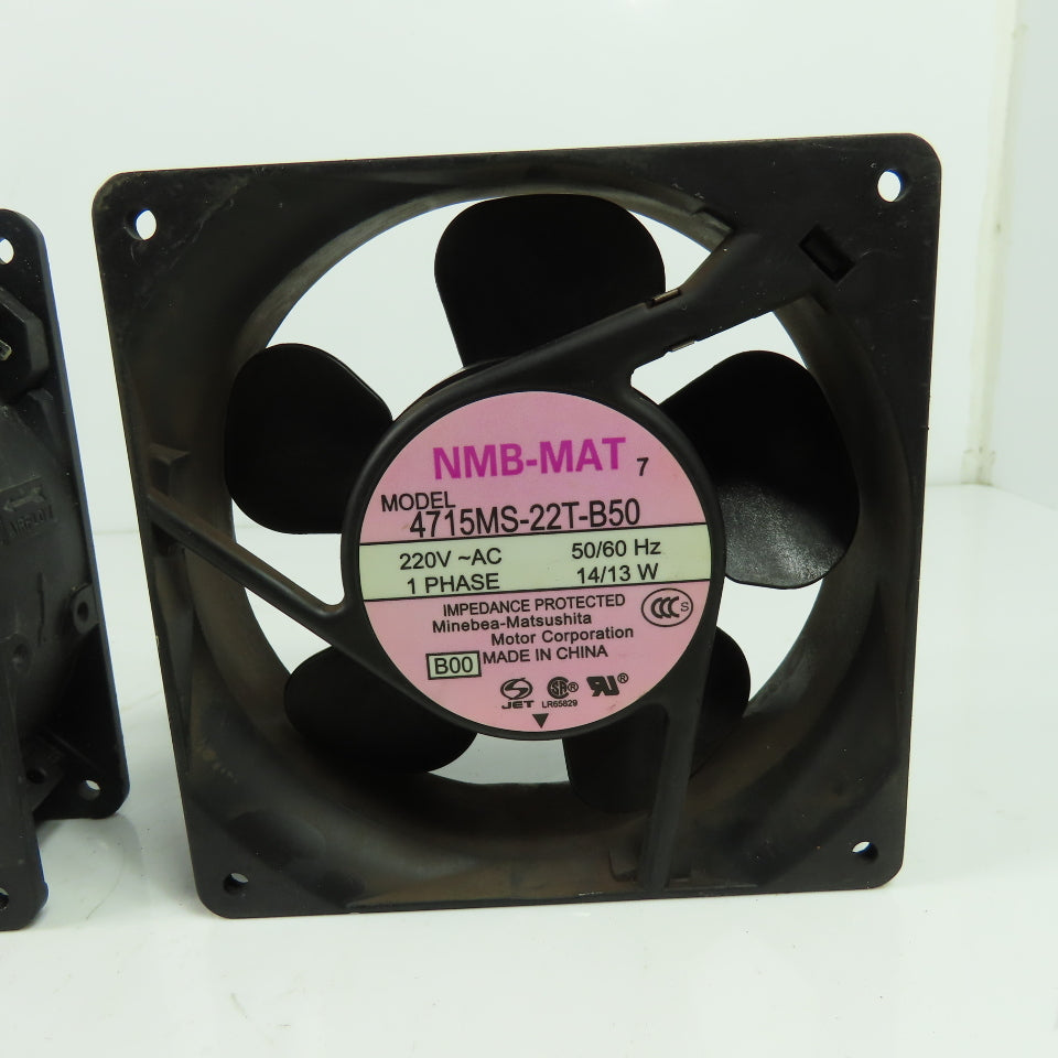 NMS 4715MS-22T-B50 Minebea Industrial Cabinet Cooling Fan 220V 1Ph Lot Of 4